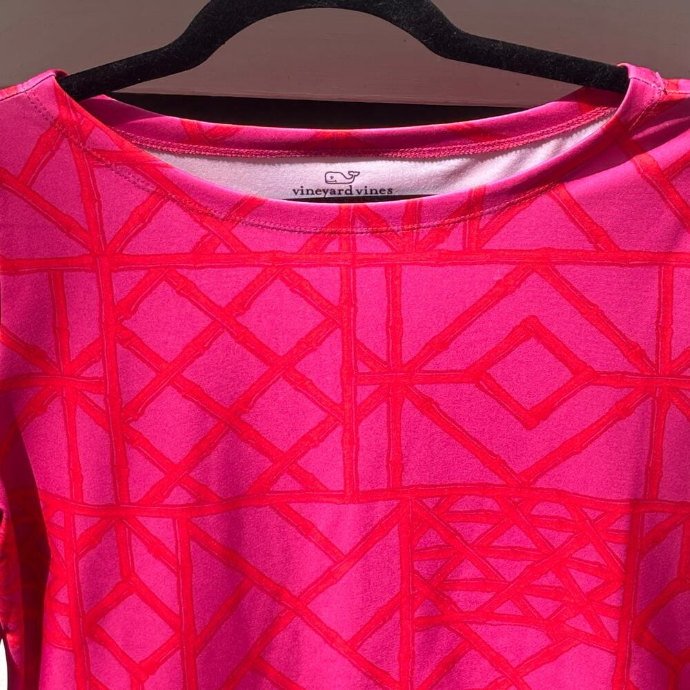 Vineyard Vines Woman’s Sankaty Bamboo Shirt Long Sleeve M Lycra Blend Quick Dry - Picture 3 of 9